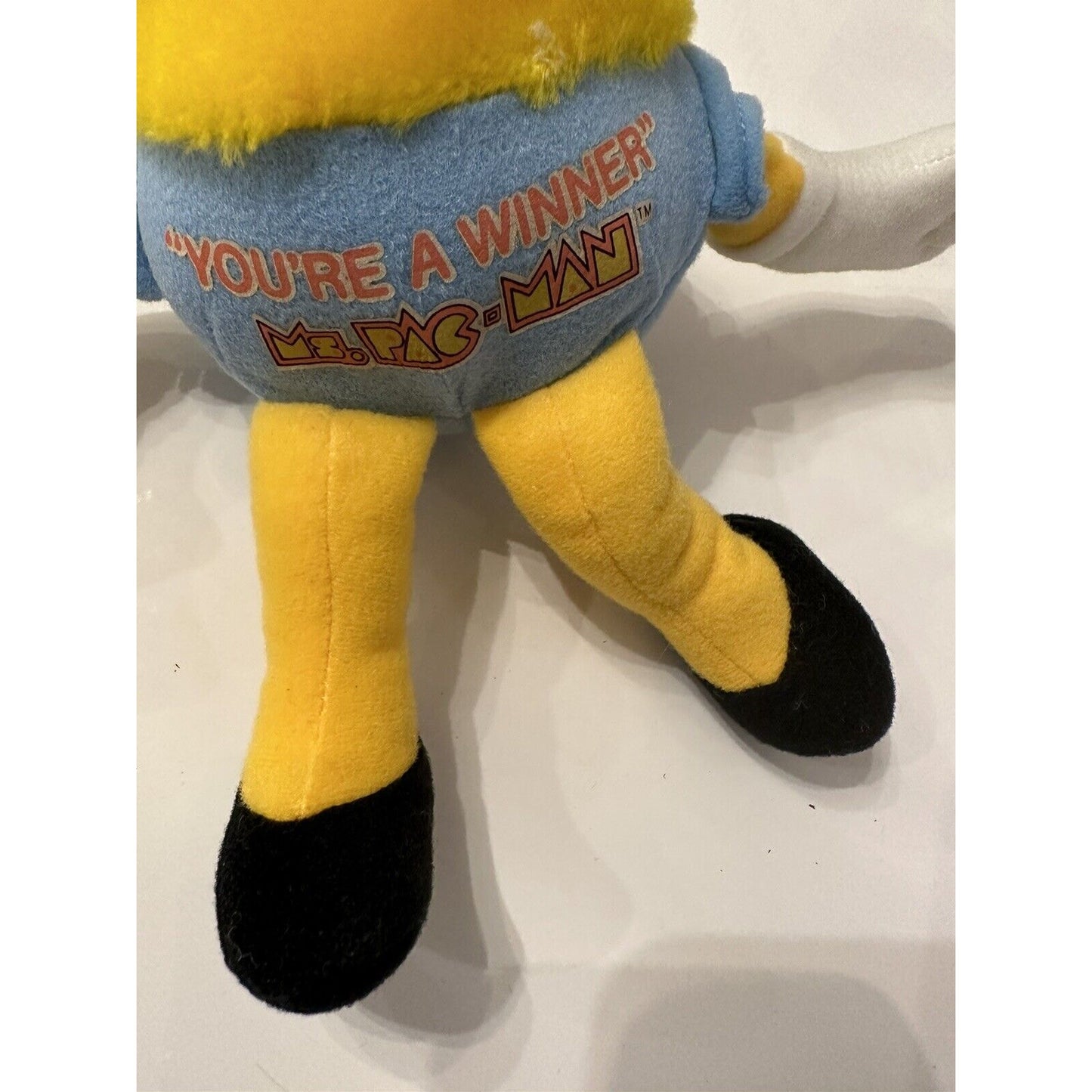 VINTAGE *PRISTINE* 1980's SUPER RARE Ms Pacman Plushy SET - Blue/Pink