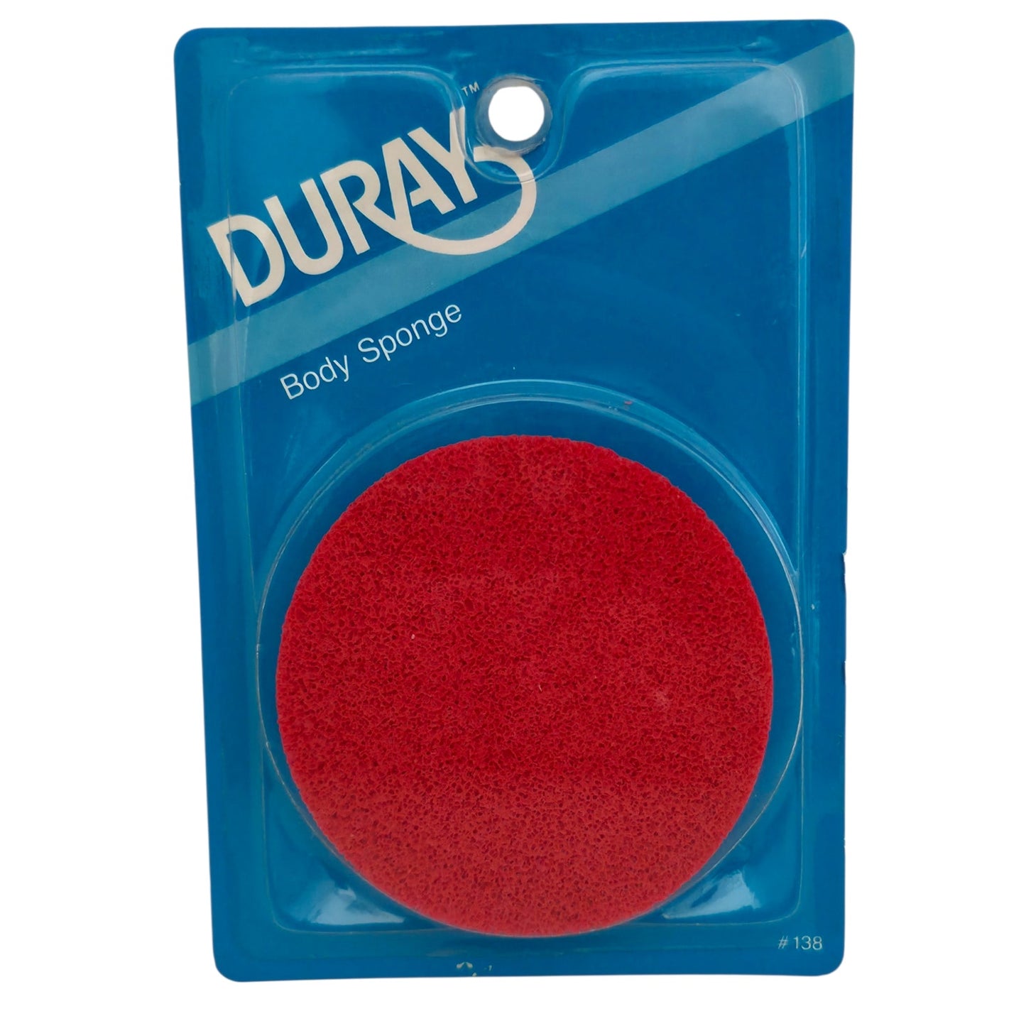 VINTAGE *NEW* Duray Red Body Sponge USA