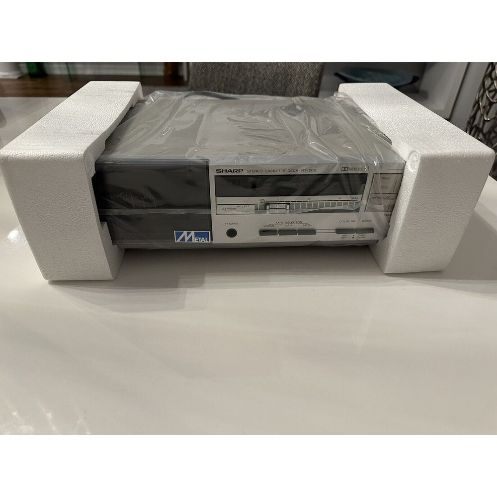 VINTAGE *NEW* 1980's Sharp RT-200 Stereo Cassette Tape Deck Made in Japan