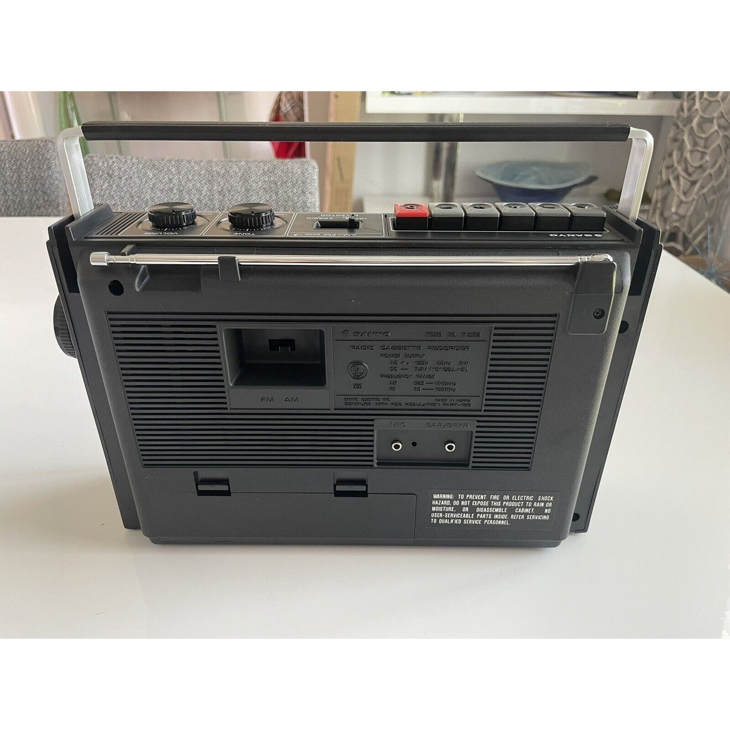 VINTAGE *NEW* Sanyo M2562 am/fm Portable Tape Recorder Boom Box