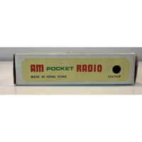 VINTAGE *NEW* 1960's Crown Transistor AM Pocket Radio British Design Hong Kong