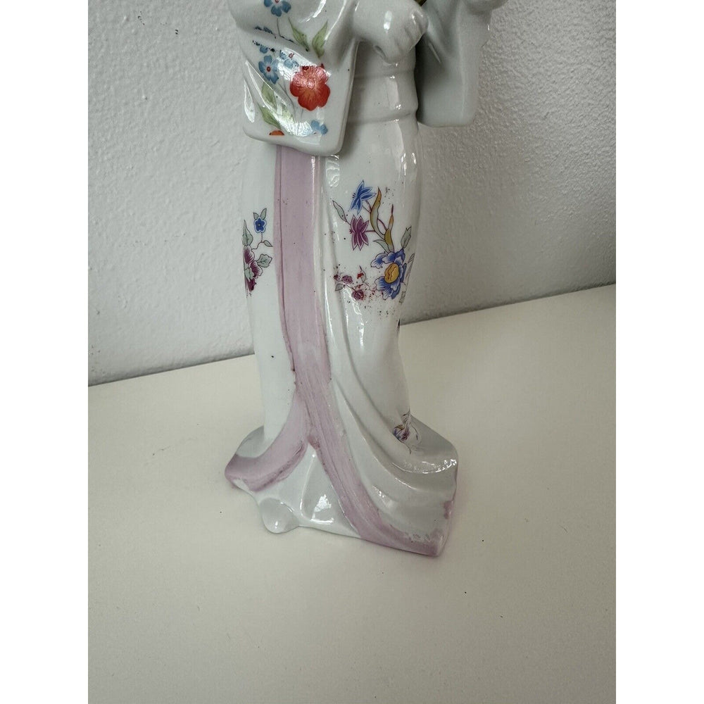 VINTAGE *NEW* 1950's Sophia-Ann Oriental Porcelain Figurine with Umbrella