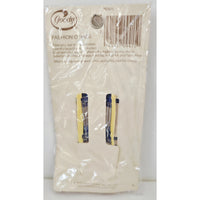 VINTAGE *NEW* 1975 Goody #7050/1 Fashion Combs Scalloped Blue USA