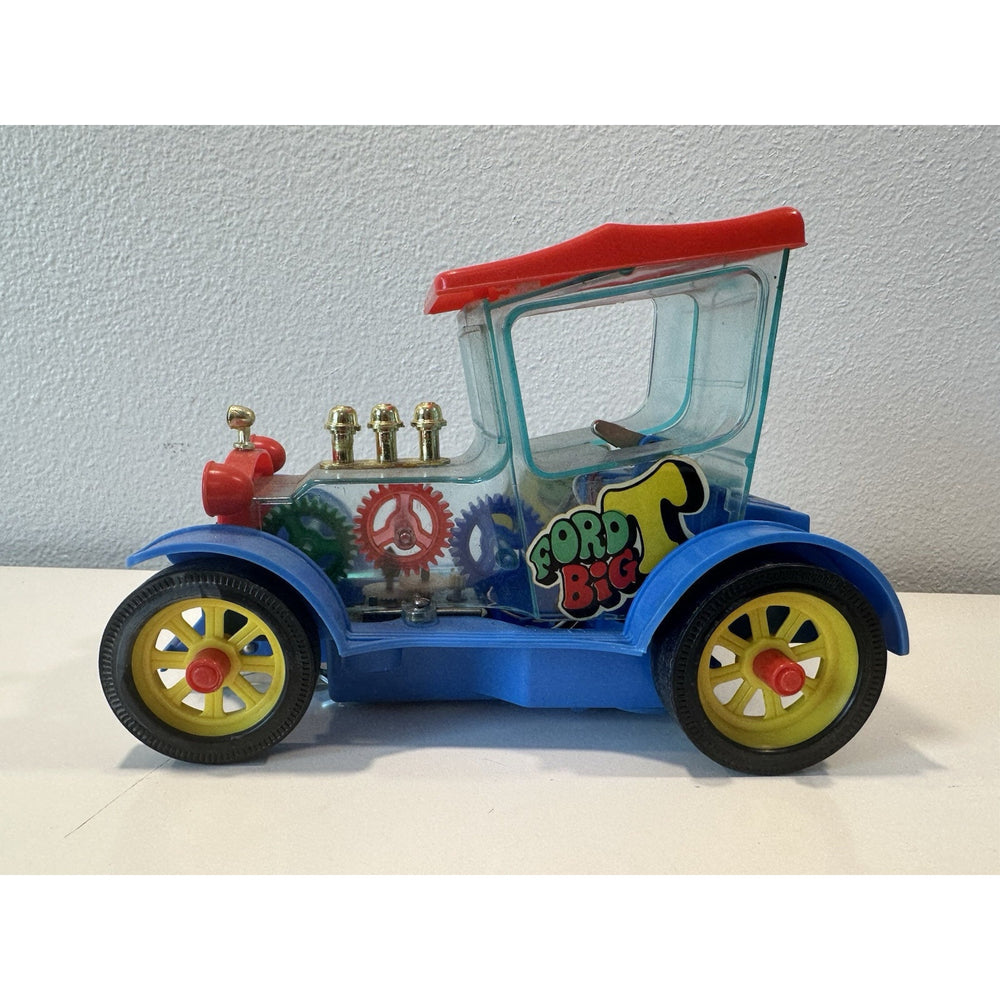 Needs Lovin' - VINTAGE 1970's TAIYO KOGYO Ford Big T See-Thru Bump ’n Go Toy