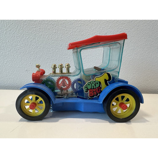 Needs Lovin' - VINTAGE TAIYO KOGYO Ford Big T See-Thru Bump ’n Go Toy