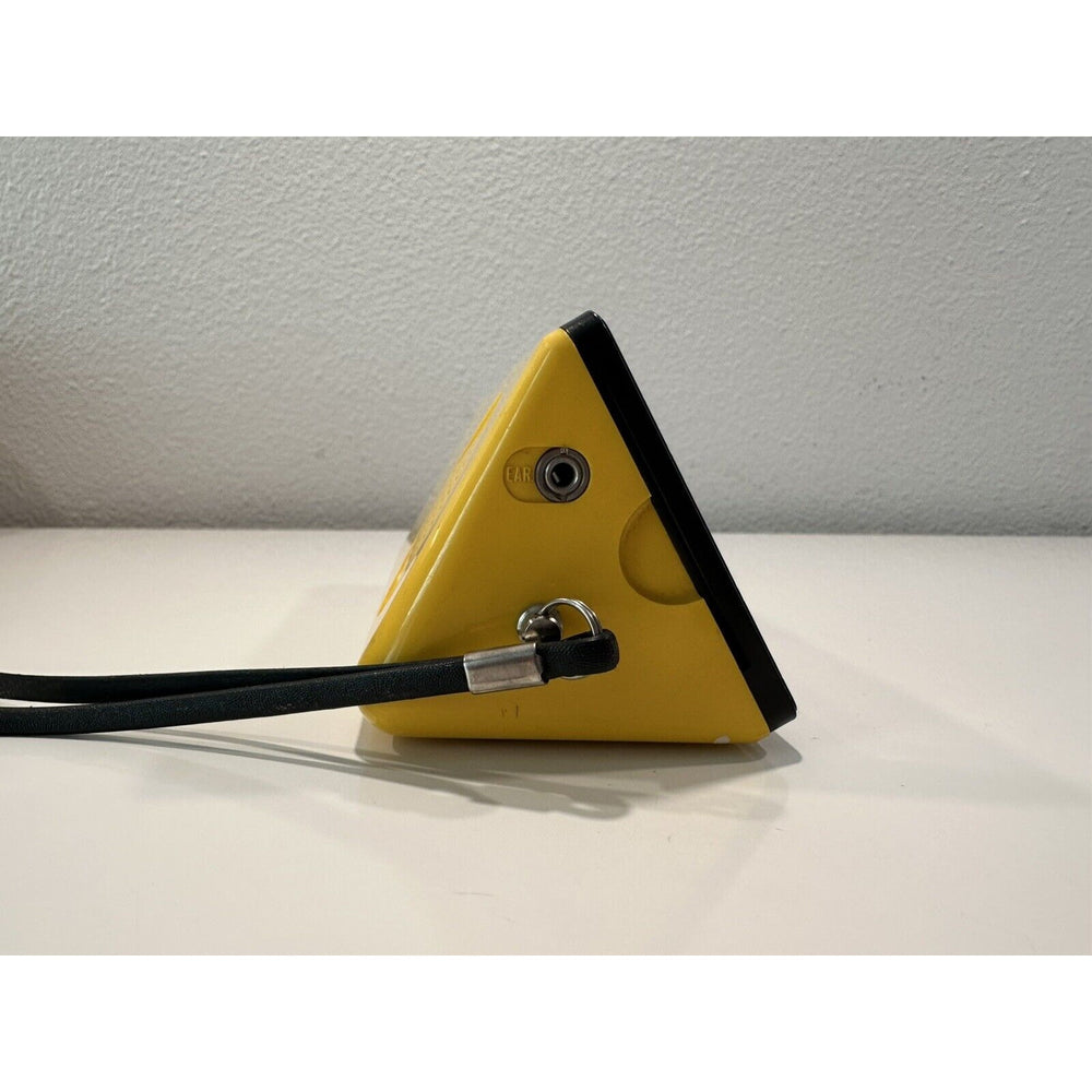 VINTAGE 1970's Pristine JVC 8000 Triangular Shaped Portable AM Radio-Yellow/Black