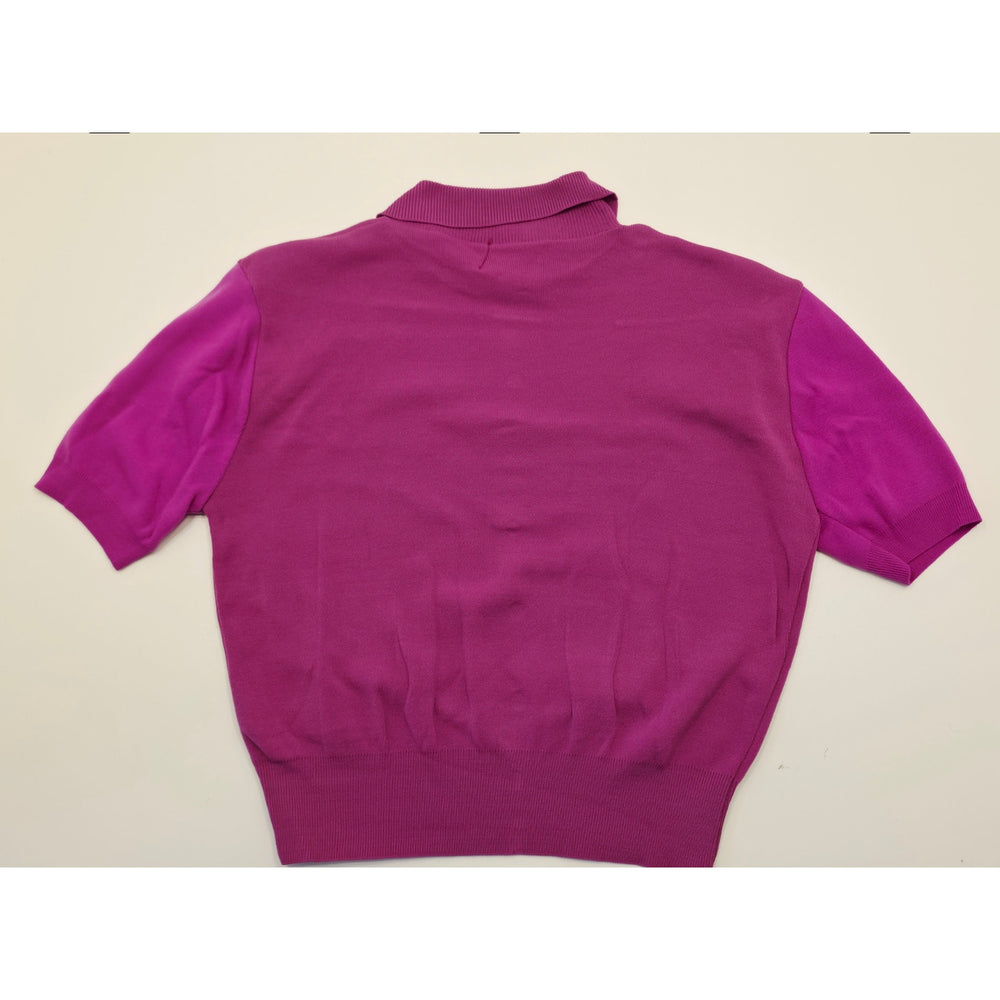 VINTAGE *NEW* 1960's Women's Pink Collared Sweater 100% Nylon Size 40
