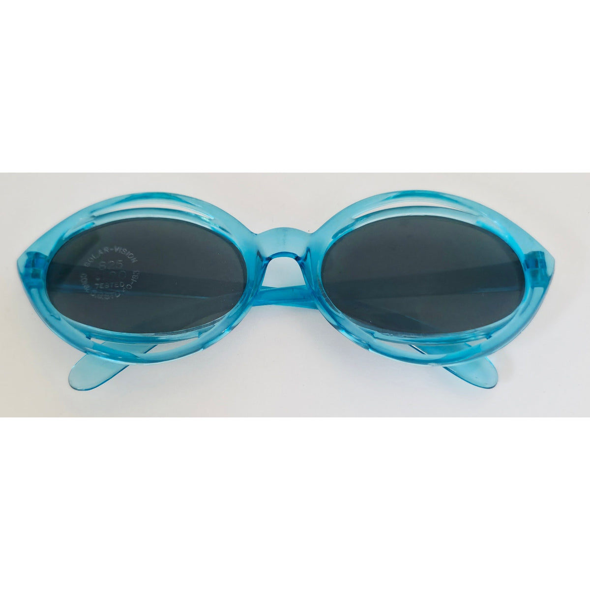 VINTAGE *NEW* 1970's Solarex Blue Frame with Gray Lens Sunglasses USA