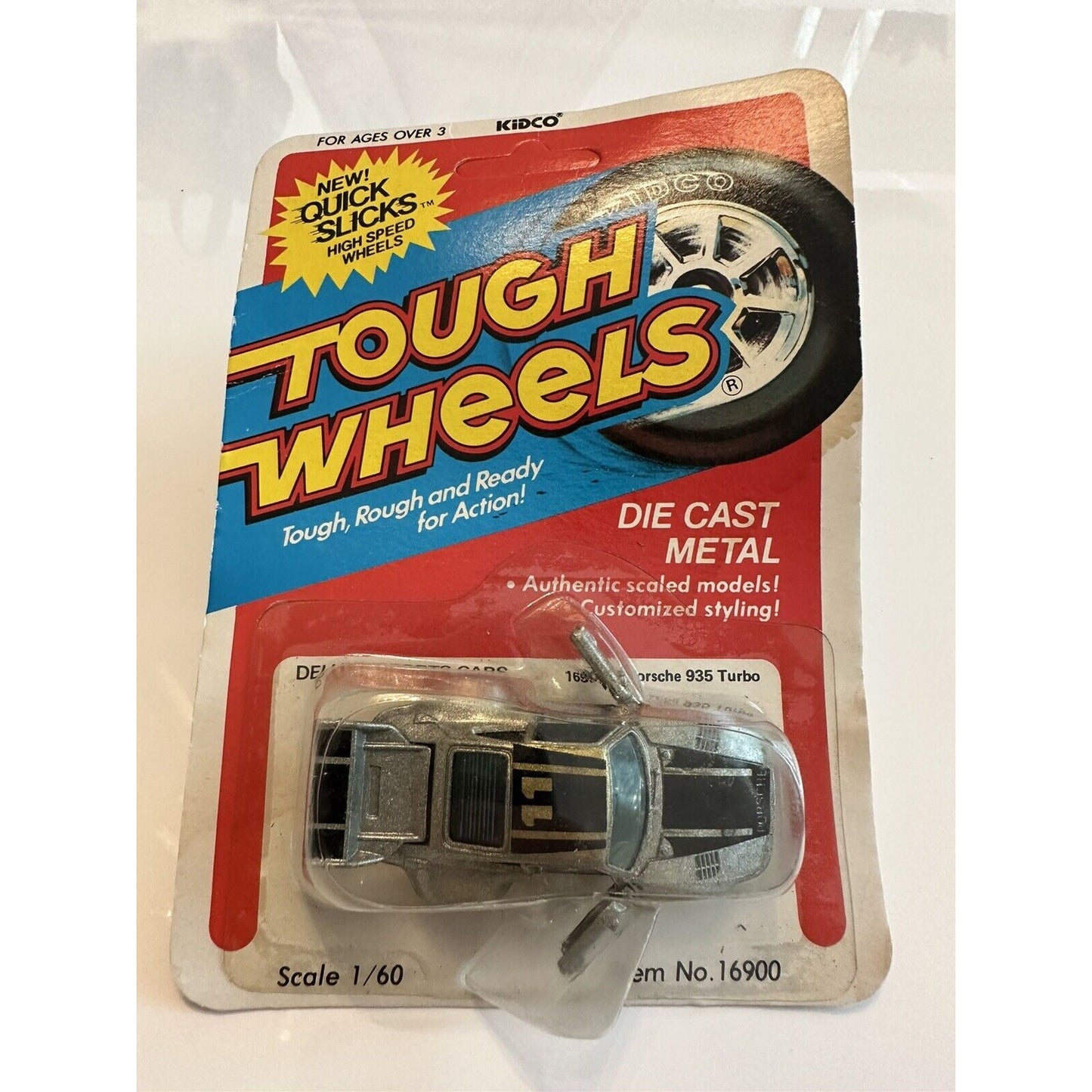 VINTAGE *NEW* Kidco Tough Wheels Deluxe Car Porsche 935 Turbo