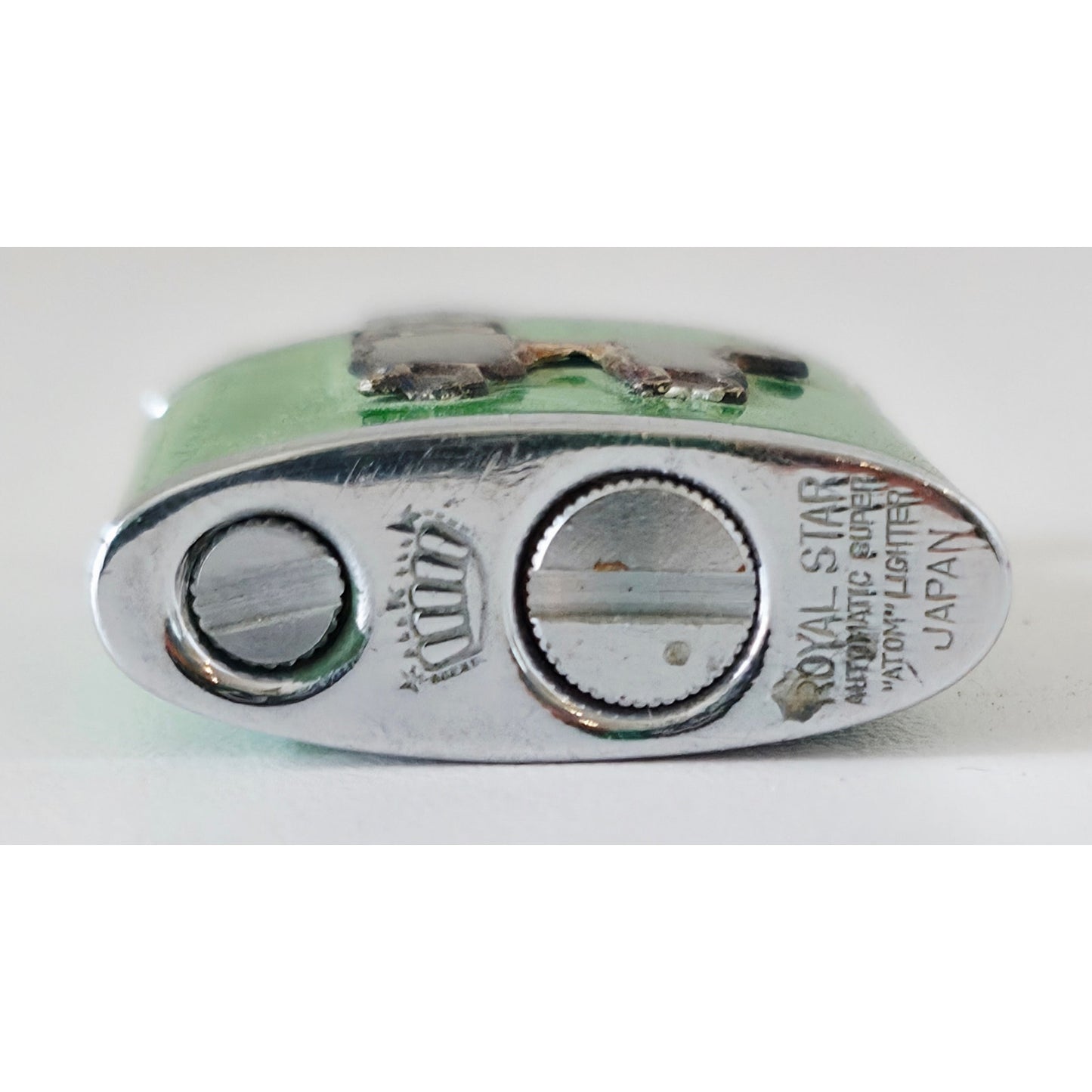 VINTAGE *NEW* 1956 Royal Star Japanese Super Lighter with Poodle Dog (Green)