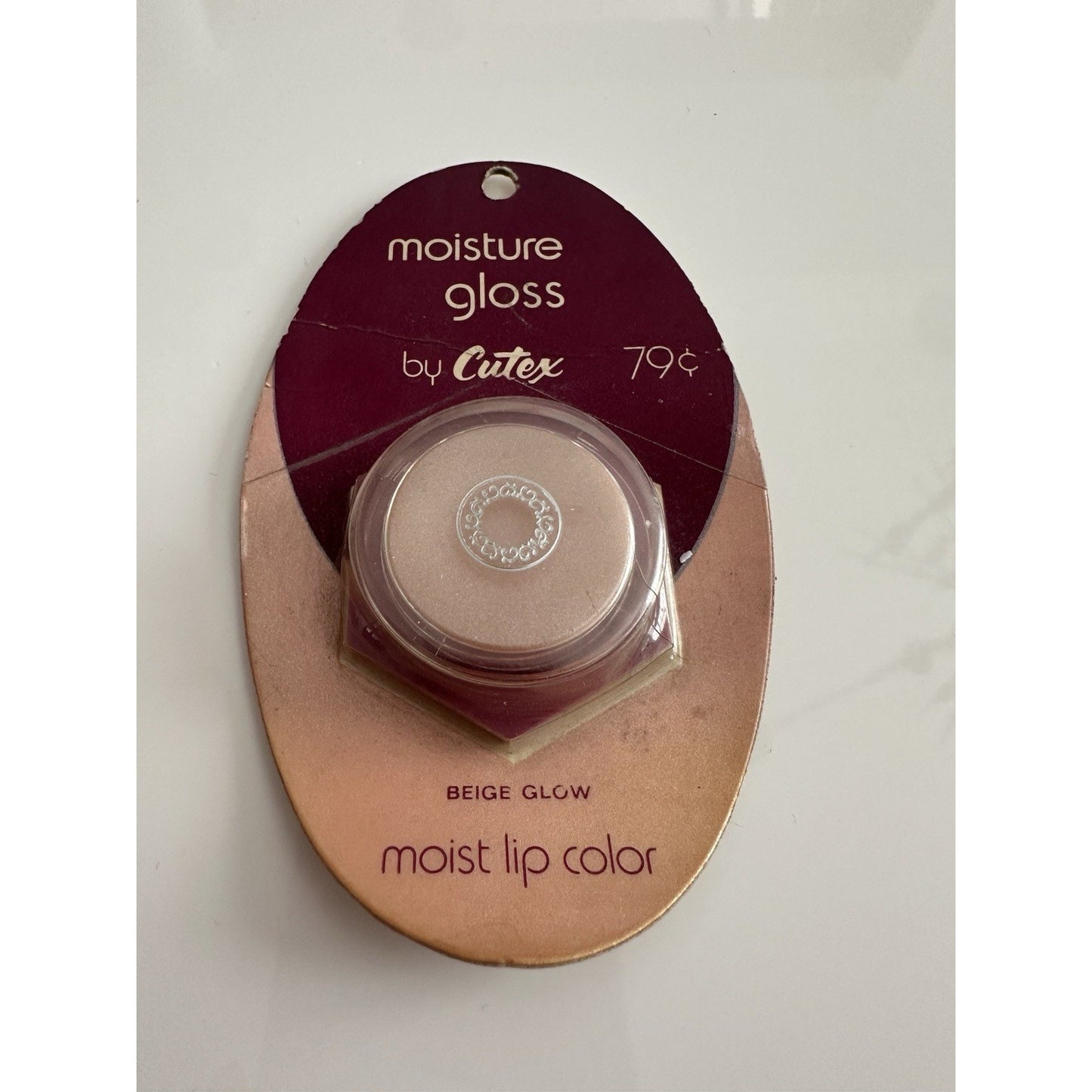 VINTAGE *NEW* 1970's Cutex Moisture Lip Gloss Glow Beige Glow