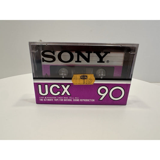VINTAGE *NEW* 1980's Sony UCX 90 Type II Blank Cassette Tape Sealed