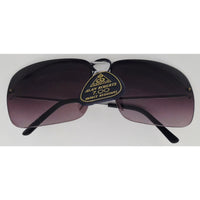 VINTAGE *NEW* 1970's Cobra Glam Unisex Sunglasses Silver Frame with Purple Lens