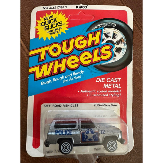 VINTAGE *NEW* Kidco Tough Wheels OFF ROAD Police Chevy Blazer Silver