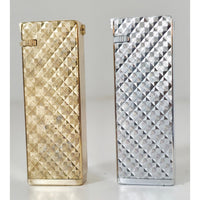 VINTAGE *NEW* 1960's Silver and Gold Textured Lighters by Supreme USA Set of 2
