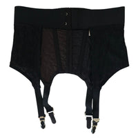 VINTAGE *NEW* 1950's Women's Black with Red Heart Girdle/Garter Size S Lot of 3