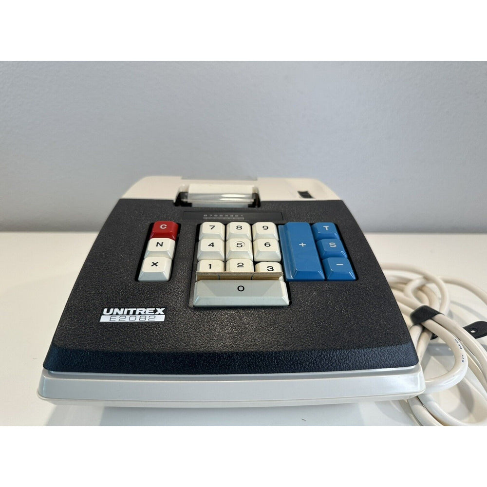 VINTAGE *NEW* 1970's Unitrex Eiko Electric E2082 10-Key Adding Machine Printer