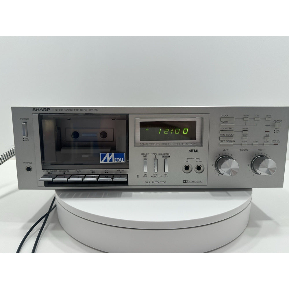 VINTAGE *NEW* Sharp RT-20 Stereo Cassette Deck Tape Player Recorder Japan