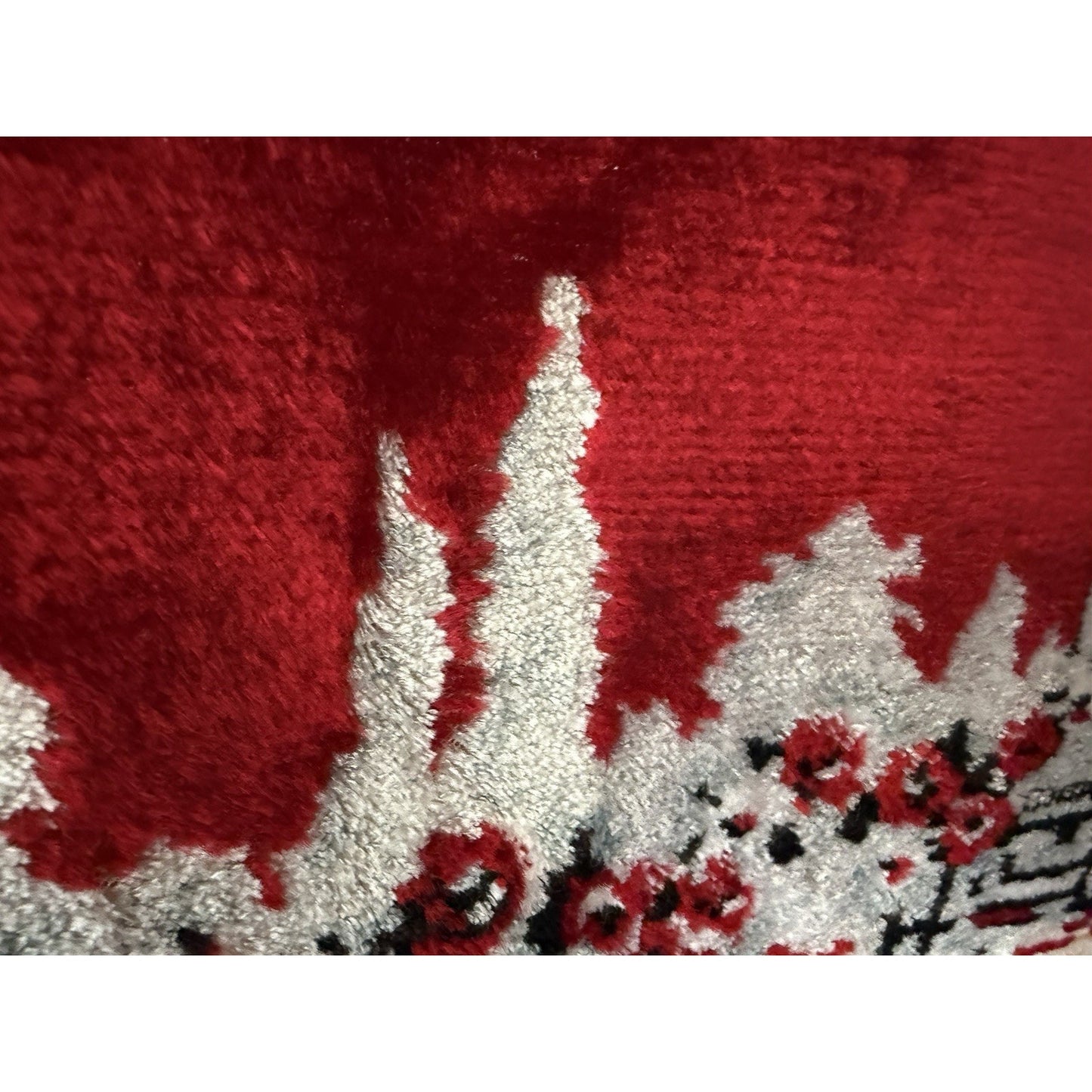 VINTAGE *PRISTINE* 1960's Royal Peacock French Velvet Tapestry