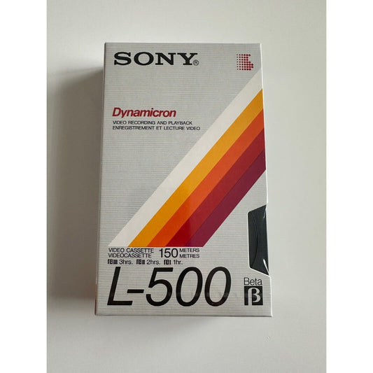 VINTAGE *NEW* SONY Dynamicron L-500 BETA Video Cassette Sealed