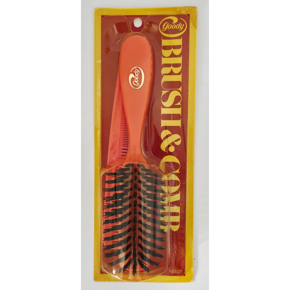 VINTAGE *NEW* 1975 Goody #9107 Pink Brush & Comb Set USA