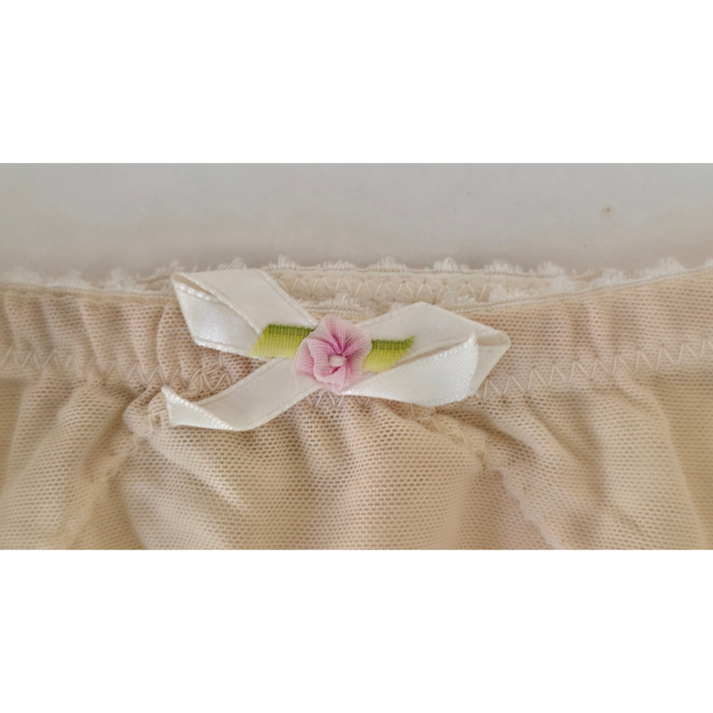 VINTAGE *NEW* 1960's Women's Empire Foundation Cream w/Lace Girdle Garter Size L