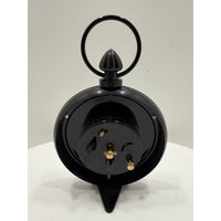 VINTAGE *NEW* 1970's Dynasty 7" Keywound Metal Alarm Clock - Black