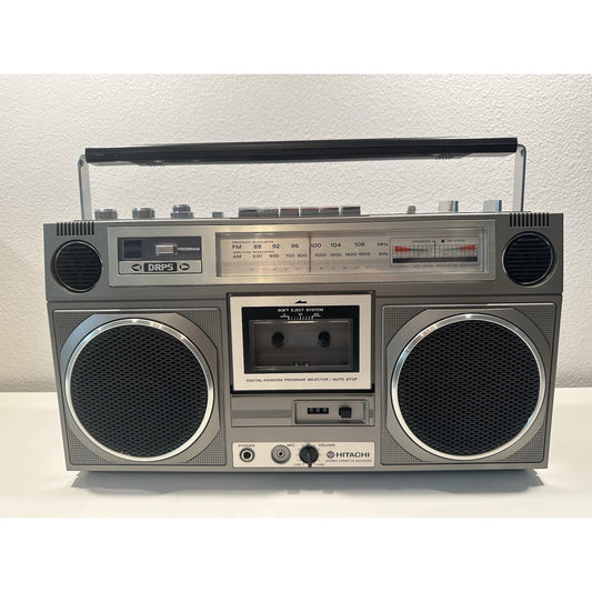 Needs Lovin' - VINTAGE Hitachi TRK-8020H AM/FM Cassette Stereo Boombox 4 Speaker