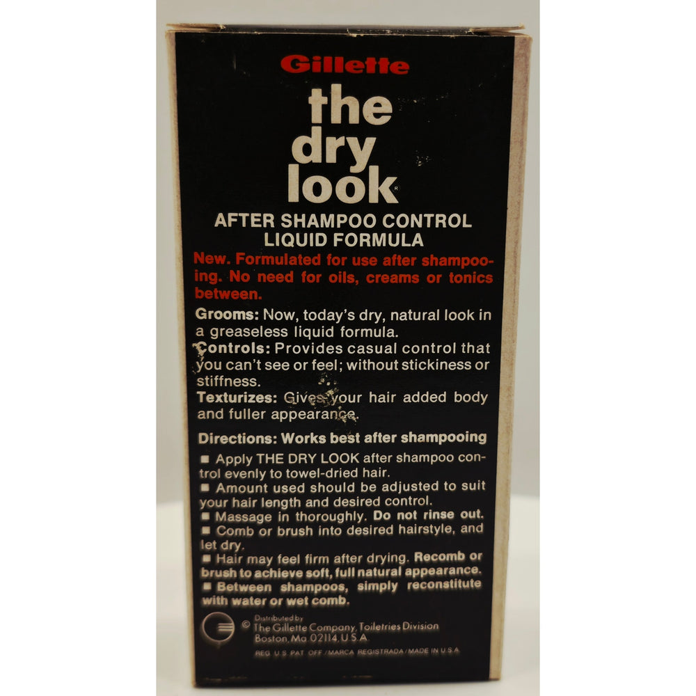 VINTAGE *NEW* 1970's by Gillette After Shampoo Control 'the dry look' Size 4oz