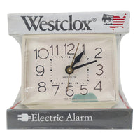 VINTAGE *PRISTINE* 1970's Westclox Alarm Clock Electric Model 22189 Bold II Cream