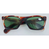VINTAGE *NEW* 1970's Glam Unisex Tortoise Frame with Gray Lens Sunglasses Made in Italy