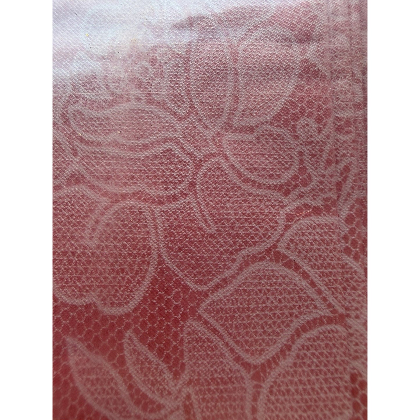 VINTAGE *NEW* 1960's Heavyweight Plastic 52" X 52" Tablecloth USA