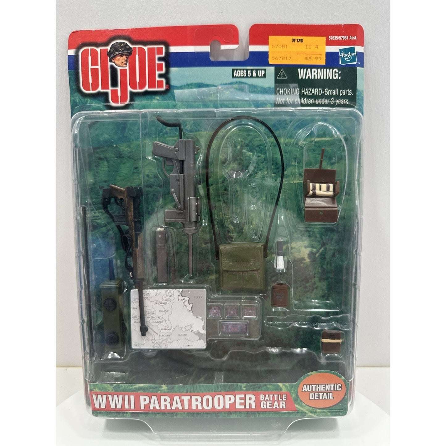 VINTAGE *NEW* 1998 GI Joe Battle Gear WWII Paratrooper Set