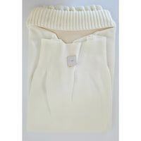 VINTAGE *NEW* 1960's Cream Women's Sweater with Collar 100% Nylon Size 38