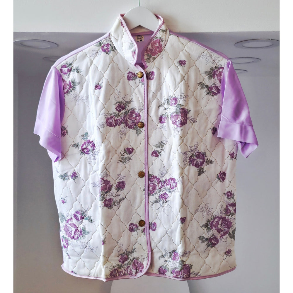 VINTAGE *NEW* 1960's ILGWU Women's Sleepwear Purple/Cream 2 Piece Size 40