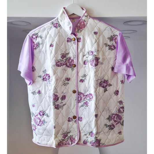 VINTAGE *NEW* 1960's ILGWU Women's Sleepwear Purple/Cream 2 Piece Size 40