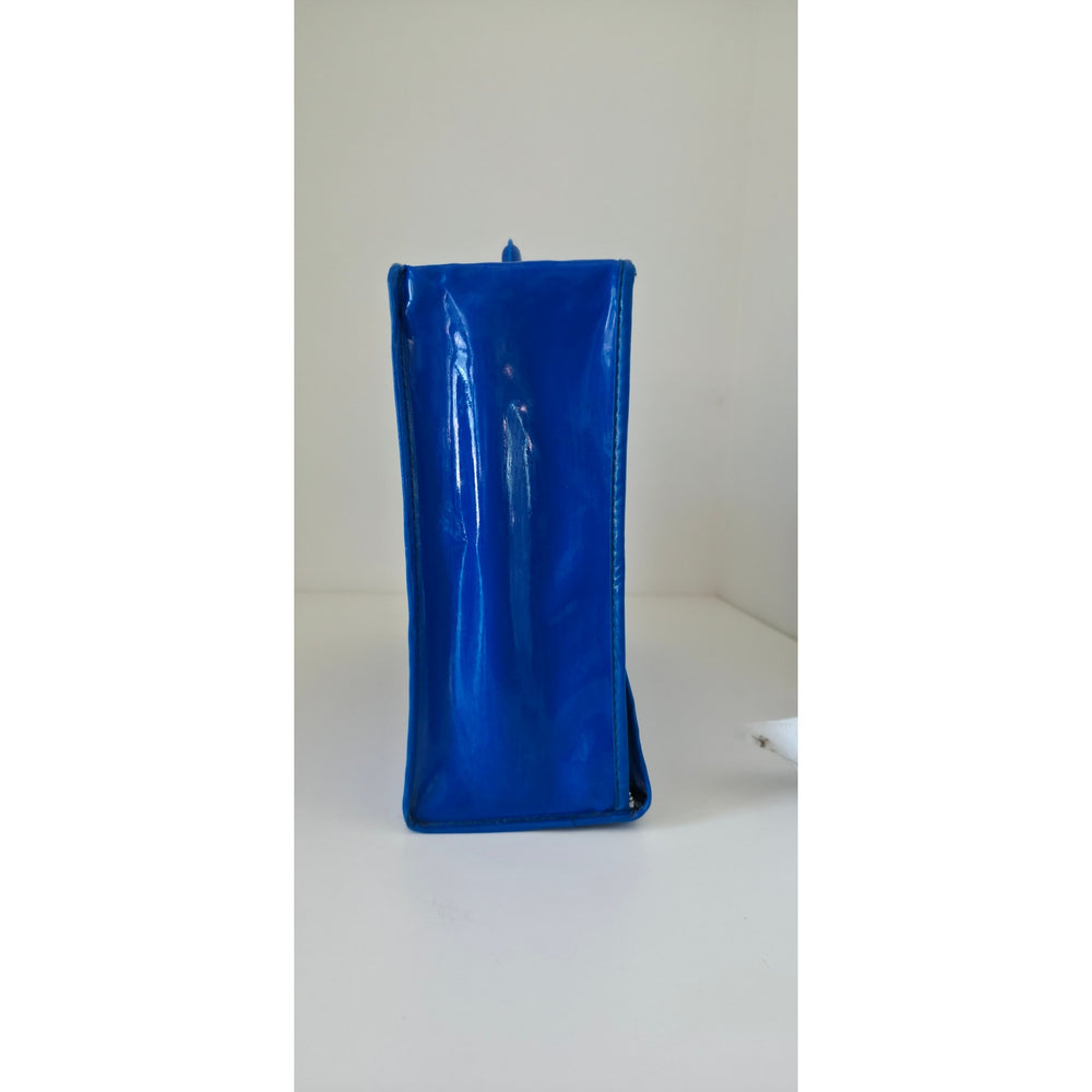 VINTAGE *PRISTINE * 1970's Vinyl Carrying Case Blue
