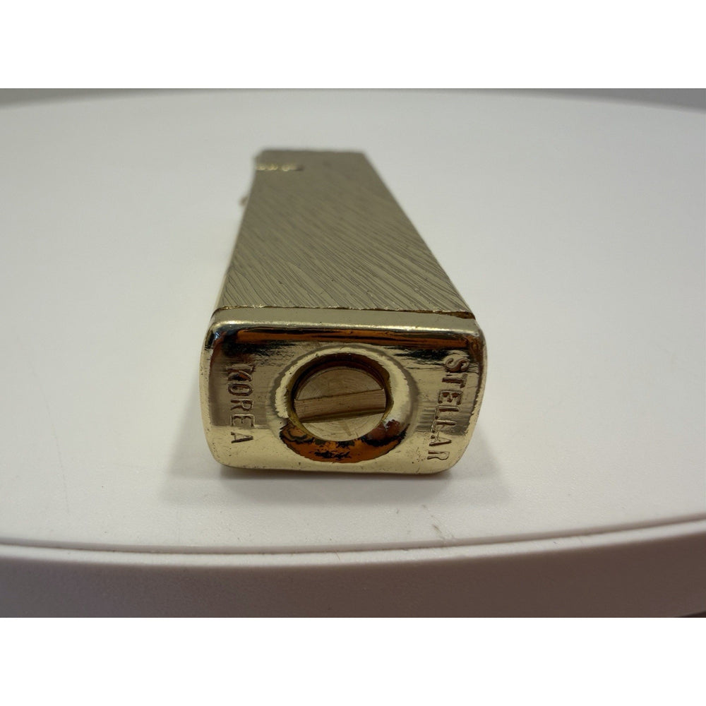 VINTAGE *NEW* 1950's Stellar Gold Textured Super Lighter
