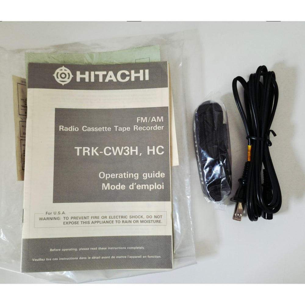 VINTAGE *NEW* 1988 Hitachi TRK-CW3H Cylindrical Dual Cassette AM/FM Boombox
