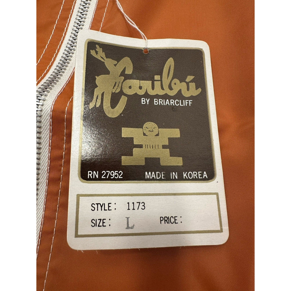 VINTAGE *NEW* 1970's Caribu Men's Nylon All Weather Zip Hood Jacket - Large