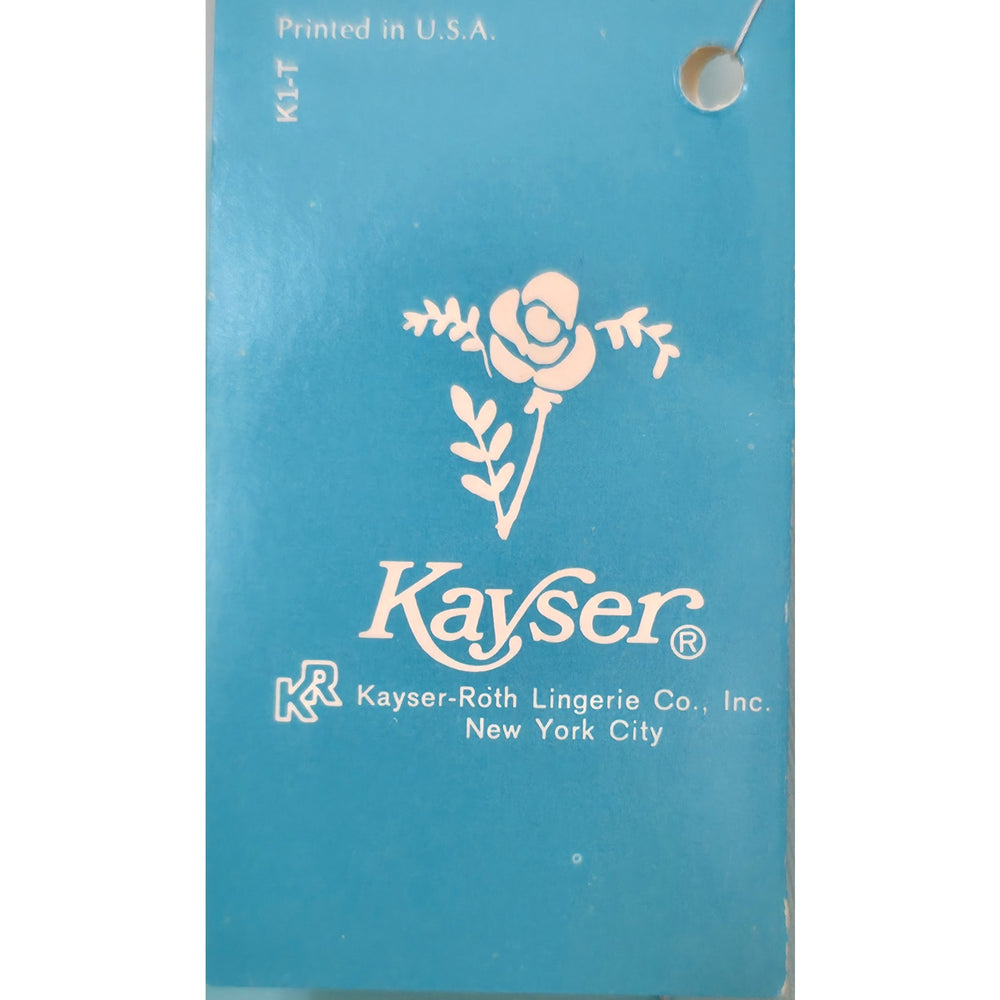 VINTAGE *NEW* 1960's Kayser Women's Bright Blue Slip Dress Size 34 USA