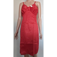 VINTAGE *NEW* 1960's Kayser Women's Red TRICOT Nylon Long Slip Size 34