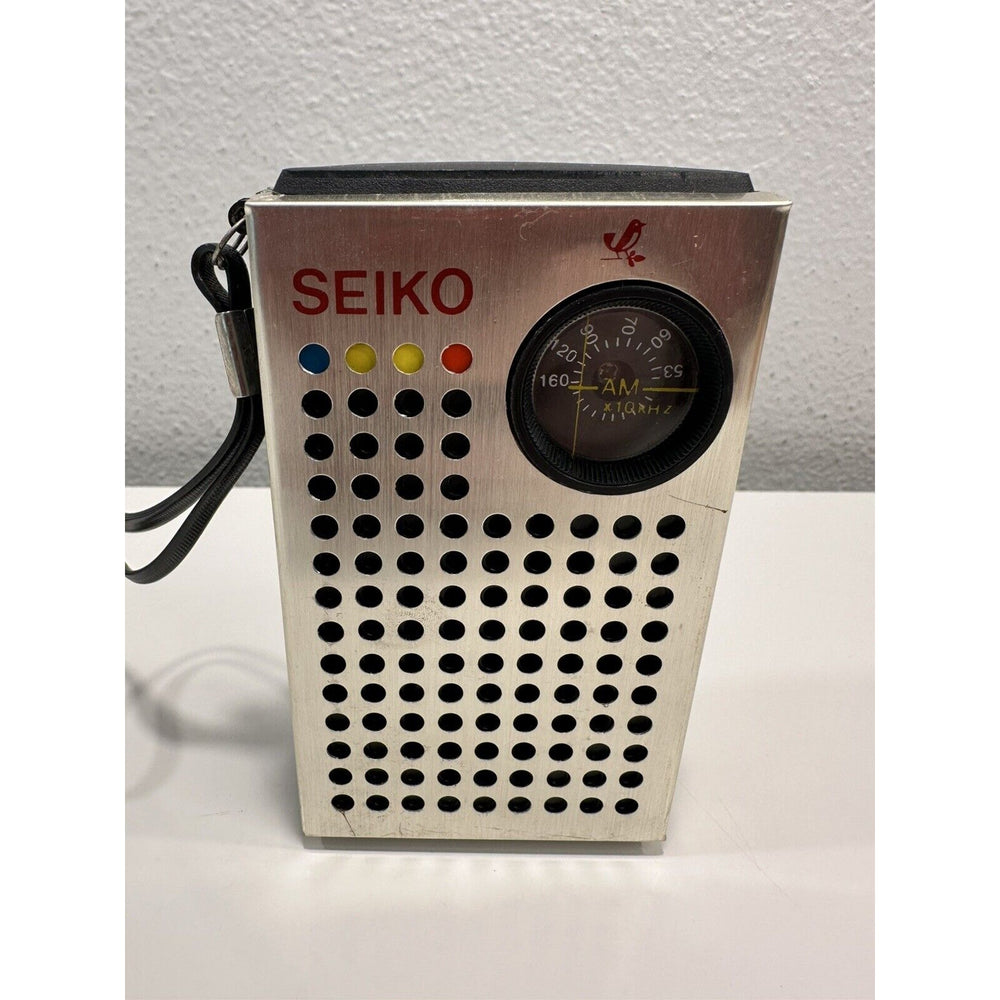 VINTAGE *NEW* Seiko Solid State AM Black Pocket Radio