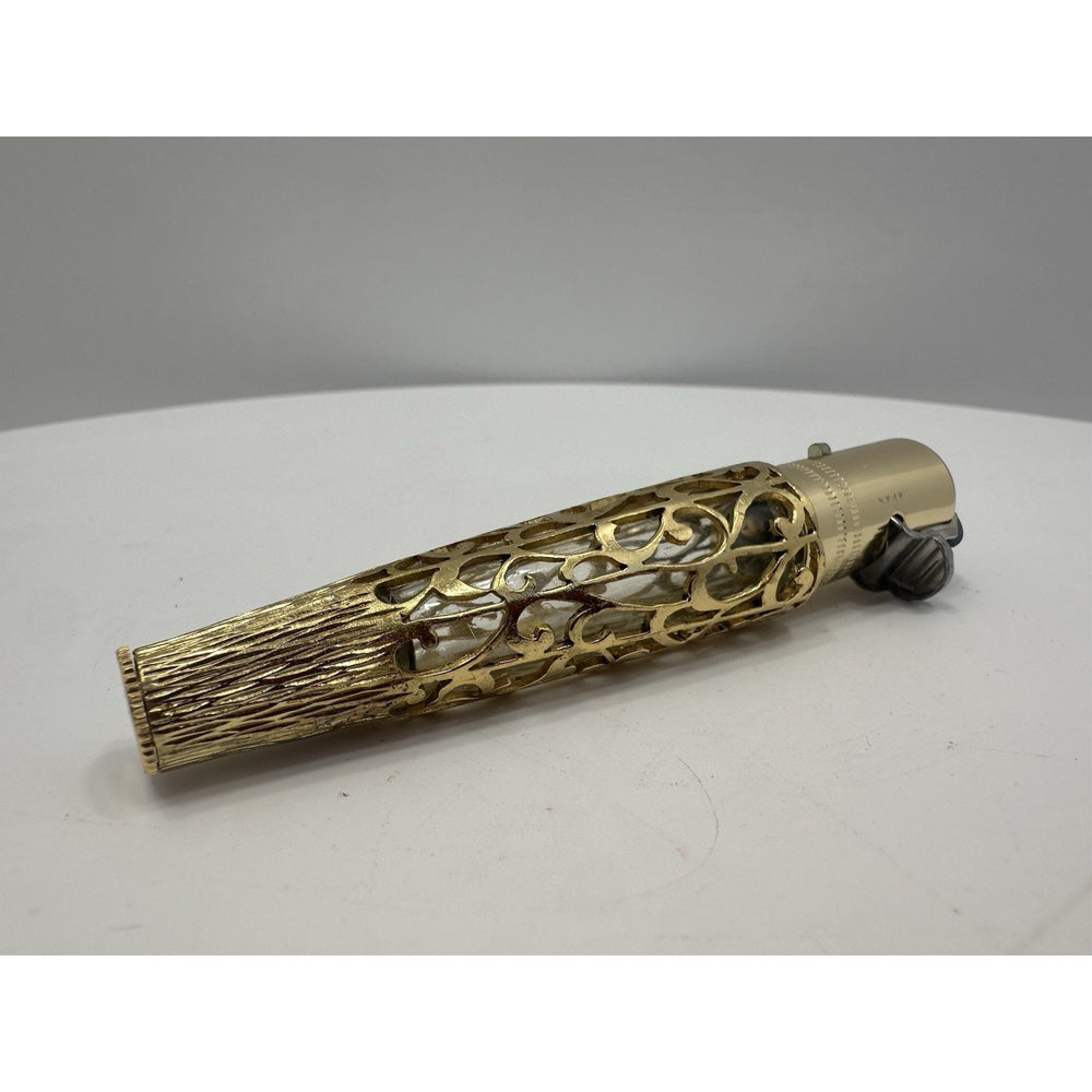 VINTAGE *NEW* 1950's "Women's" Lighter with Ornate Design Japan Gold