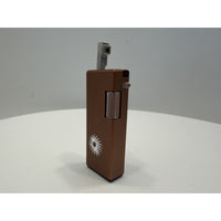 VINTAGE *NEW* 1950's Capri w/Design Brown/Silver Butane Japanese Lighter