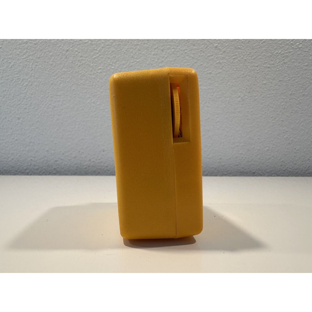 VINTAGE *NEW* 1970's MUSTANG AM Micro Solid State Transistor Radio-Yellow