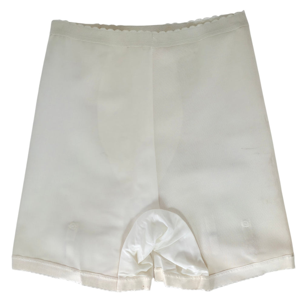 VINTAGE *PRISTINE* 1960's Women's White High-Waisted Girdle & Garter Size XL-XXL