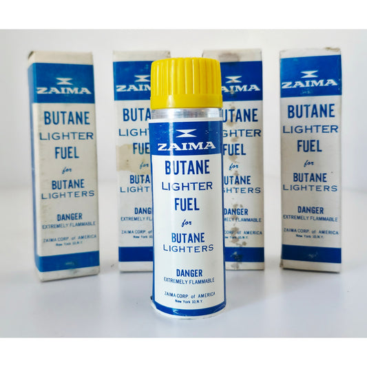 VINTAGE *NEW* 1960's Original Butane Lighter Fuel Bottles Made in Japan Set of 4