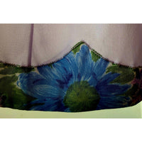 VINTAGE *NEW* 1960's Movie Star Women's Lt Purple Flowered Trim Slip Skirt Sz L