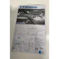 VINTAGE *NEW* Dragon P-51D Mustang Early Prod #3205 1:32 Scale Model Plane Kit
